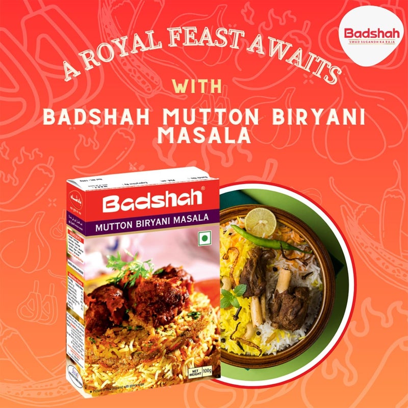 Badshah Mutton Biryani Masala Powder - Blended Spice Mix for Flavorful Cooking - 100g - Image 4
